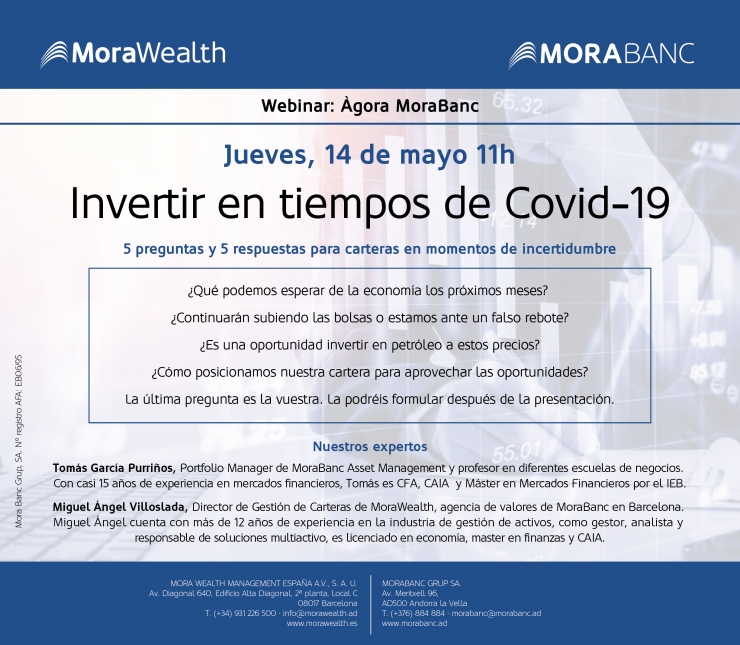 El cartell del webinar d'aquest dijous.